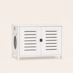 Dierenwoning Compacte kattenbak kast wit